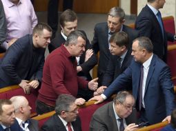 Fight between deputies Leshchenko and Melnychuk