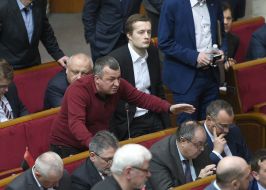 Fight between deputies Leshchenko and Melnychuk