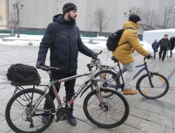 Participants of the action "Bike to work"