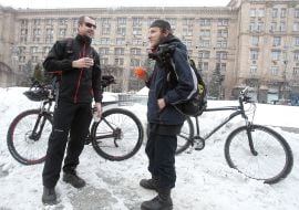 Participants of the action "Bike to work"