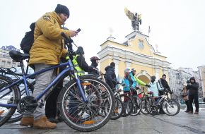 Participants of the action "Bike to work"