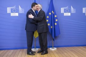 Vladimir Groisman and Jean-Claude Juncker