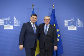 Vladimir Groisman and Jean-Claude Juncker