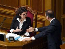 Oksana Syroed and Oleg Lyashko