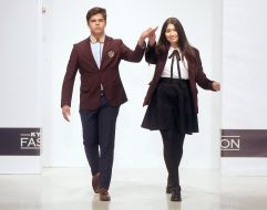 Show the collection of school uniforms