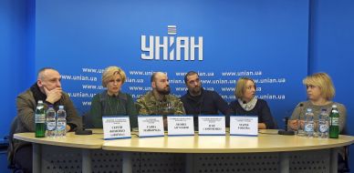 The press conference participants