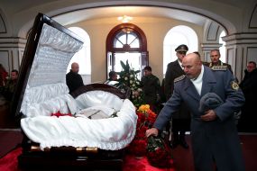 Farewell ceremony with Gennady Vorobyev