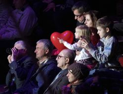 The crowd at the circus
