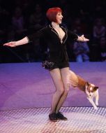 Presentation of "water and fire" at the circus