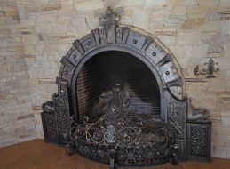 The fireplace