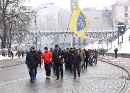Procession of the "Memory of the Heroes Heavenly hundreds"