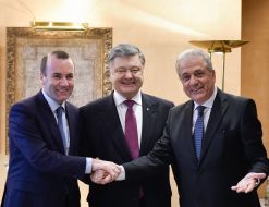 Petr Poroshenko and Manfred Weber