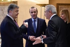 Petr Poroshenko and Manfred Weber