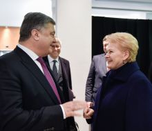 Petr Poroshenko and Dalia Grybauskaitė