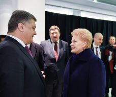 Petr Poroshenko and Dalia Grybauskaitė