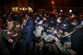 Clashes between protesters and law enforcers