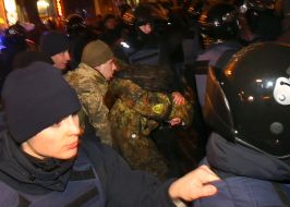Затримані учасники мітингу