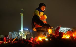 Kyiv residents honored the memory of the Heroes of Heaven