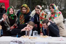 The celebration of of Maslenitsa
