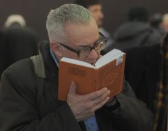 Man reading a book