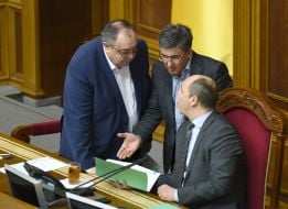 Grigory Zabolotny, Mykola Kucher and Andriy Paruby