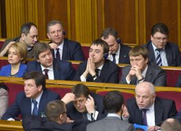 Министры в правительственной ложе