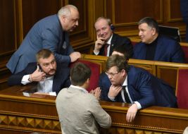 The ministers in the government box