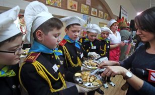 Participants of charity fair