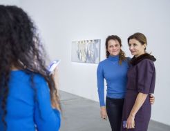 Marina Poroshenko at the exibition "illusion of reality" 