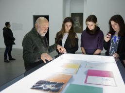 Marina Poroshenko at the exibition "illusion of reality"