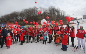 Ski race of people with rare diseases