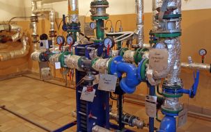 Equipment for hot point in a building