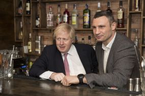 Boris Johnson and Vitali Klitschko