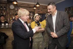 Boris Johnson and Vitali Klitschko
