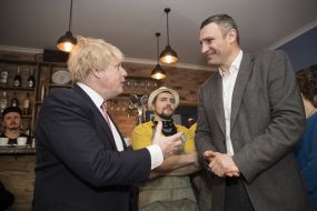 Boris Johnson and Vitali Klitschko