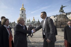 Boris Johnson and Vitali Klitschko