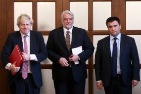 Boris Johnson, Pavlo Klimkin and Witold Vaschykovskyy