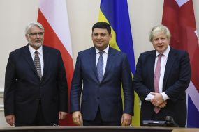 Vladimir Groisman, Witold Vaschykovskyy, Boris Johnson