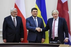 Vladimir Groisman, Witold Vaschykovskyy, Boris Johnson