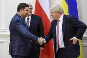 Vladimir Groisman, Witold Vaschykovskyy, Boris Johnson