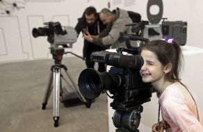 Visitors during the opening of the Museum News