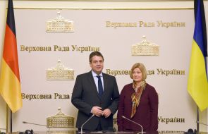 Irina Gerashchenko and Sigmar Gabriel