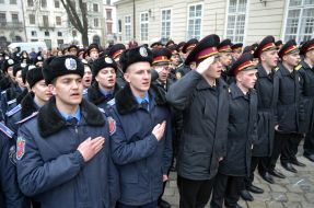 Lvivians sang the hymn of Ukraine