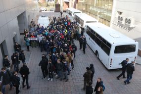 Protest at courthouse