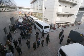 Protest at courthouse