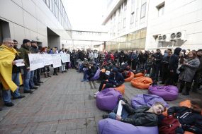 Protest at courthouse
