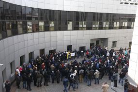 Protest at courthouse