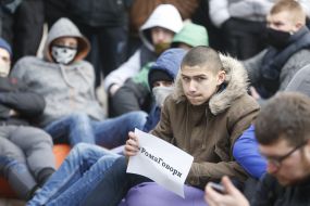 Protest at courthouse