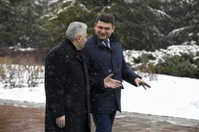 Владимир Гройсман и Бинали Йылдыры