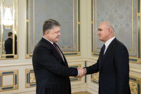 Peter Poroshenko and Shahyn Mustafayev
